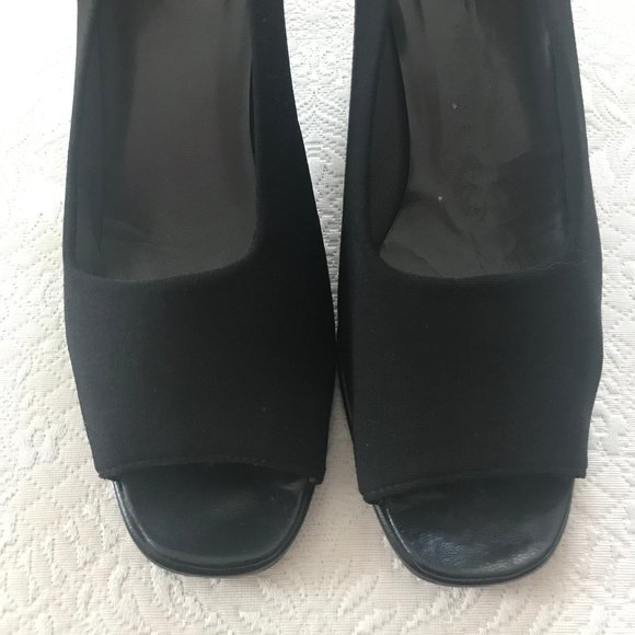 Stuart Weitzman Open Toe Block Heel - Picture 3 of 6